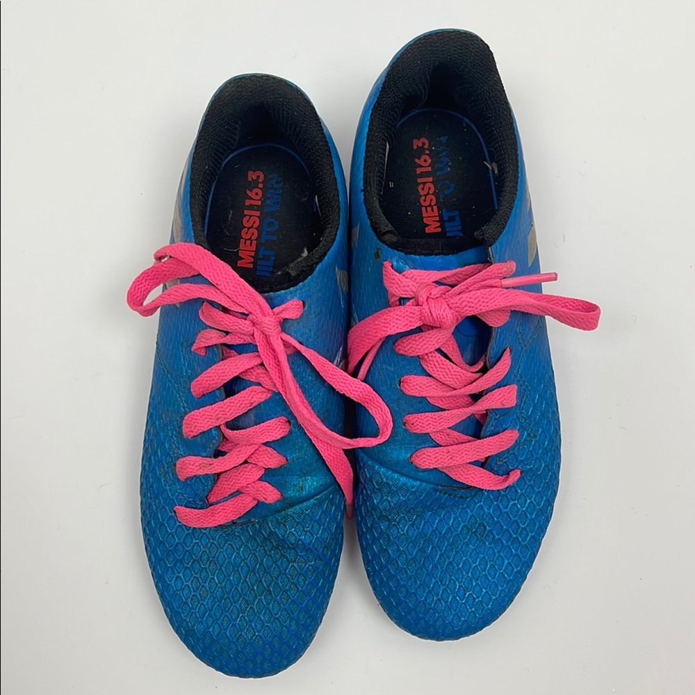 MESSI adidas Kids Sneakers Blue Pink boys, size 3